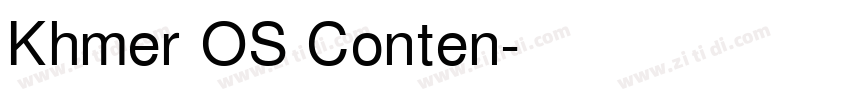 Khmer OS Conten字体转换